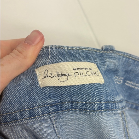 Manel Villalonga Pilcro Anthropologie Eventide Trouser High-Rise Wide-Leg Jeans - Picture 9 of 11